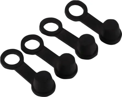 Produktbild von Staubbedeckungersatz, Bremsblutnippelabdeckung, haltbarer 4 Stcs schwarzes Gummifahrzeug für Motorradautos Motorrad