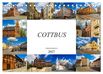 Produktbild von Cottbus Impressionen (Tischkalender 2027 DIN A5 quer), CALVENDO Monatskalender
