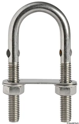 Obrázek produktu pro U-šroub s kulatou tyčí z VA oceli 90 mm x M10 mm , 10 kusů