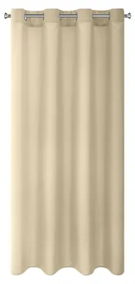 Zdjęcie produktu dla Eurofirany 485055, Przezroczysty, Beżowy, Monochromatyczny, Poliester, Oczko, 140 g/m²