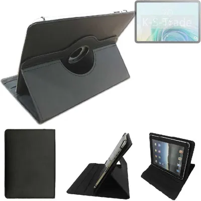 Produktbild von High quality kompatibel mit TCL Tab 11 Gen2 Schutz Hülle 360° Tablet Case Schutzhülle Flip Cover  schwarz. Tablet Hülle drehbar Standfunktion
