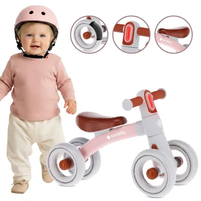 Obrázok produktu pre Detské odrážadlo Detské odrážadlo Balance Bike Odrážadlo pre deti 7 palcov LED Zoomi ružové 2,3 kg