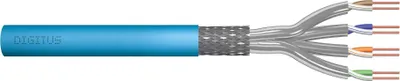Imagen del producto de Cable de telecomunicaciones para instalación, Digitus, Cat.6A, S/FTP, Eca, con cable de cobre, calibre AWG 23/1, LSOH, 50 metros, color azul, con blindaje