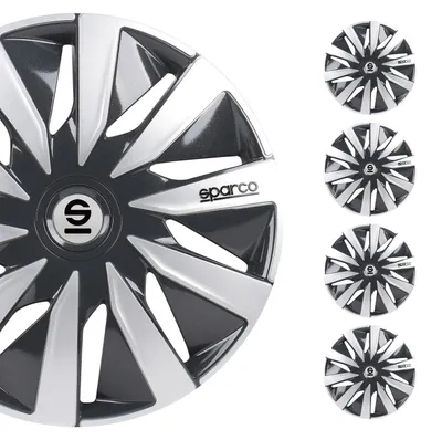 Produktbild von Satz Sparco Radzierblenden Lazio 16-Zoll Grau/Silber