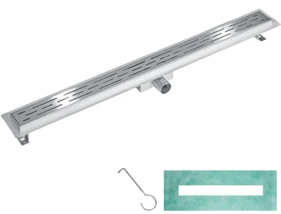 Produktbild von tectake® Duschrinne aus Edelstahl einfache Reinigung
