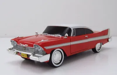 Produktbild von Greenlight Collectibles 84082 Plymouth Fury 1958 Christine rot weiß dunkle Scheiben 1:24