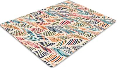 Produktbild von Stuhlunterlage Bürostuhlunterlage 120 cm x 90 cm Bodenmatte Bürostuhlunterlage - Farbige Wellen