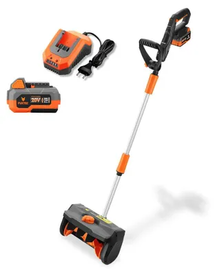 Zdjęcie produktu dla Odsniezarka akumulatorowa FUXTEC FX-E1SCH20SET | Akumulator litowo-jonowy 20 V i ladowarka | Szerokosc odsniezania 30 cm | Moc 300 W | Zasieg rozladowania 6 m | Lekka i kompaktowa