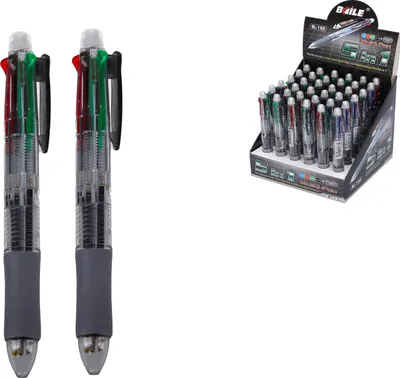 Zdjęcie produktu dla Ołówek automatyczny 0,7 mm + długopis 4-kolorowy