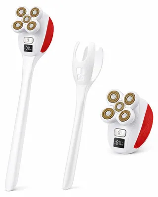 Produktbild von Körperrasierer für Herren & Damen, elektrischer Ganzkörperrasierer mit langem Griff, 5D-Rasierkopf, 3 Aufsätze, Nass & Trocken, IPX6, USB-C