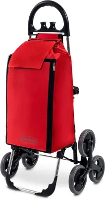 Produktbild von Famanu Einkaufstrolley mit Rädern – Robuster Trolley für Einkäufe – Wasserabweisend