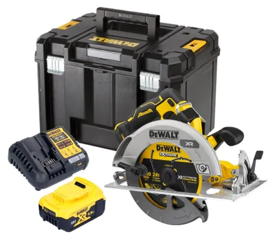Produktbild von DeWalt DCS 573 P1T Akku Handkreissäge 18 V 190 x 30 mm Brushless + 1x Akku 5,0 Ah + Ladegerät + TSTAK