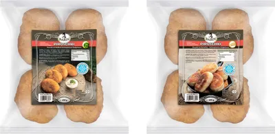 Produktbild von BARIN Piroschki 1+1 Set: Hefeteigtaschen mit Kartoffel- und Weißkohl-Füllung, Tiefgefroren, Einfach Zuzubereiten im Backofen oder Pfanne