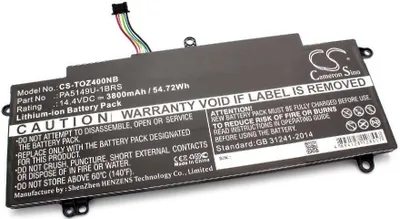 Produktbild von vhbw Akku kompatibel mit Toshiba Tecra Z50-A-140, Z50-A-13X, Z50-A-13L, Z50-A-13N, Z50-A-13M, Z50-A-13V, Z50-A-13T Notebook (3800 mAh, 14,4 V, Li-Ion)