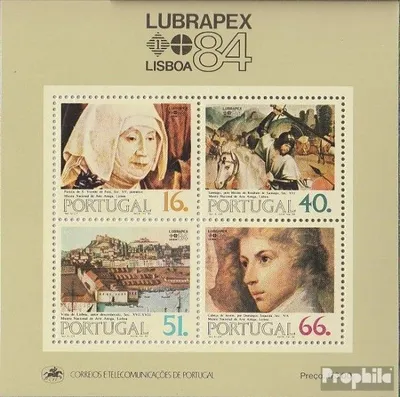 Produktbild von Briefmarken Portugal 1984 Mi Block44 (kompl.Ausg.) gestempelt Briefmarkenausstellung