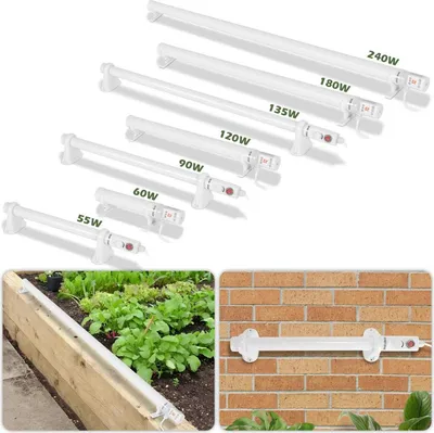 Image de Jayseuw Chauffage de la serre Tube chauffant Chauffage électrique à barres55W-240W