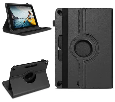 Produktbild von Schutz Hülle für Medion Lifetab P10710 Schutzhülle Tablet Tasche Case DrehbarFarben:Schwarz
