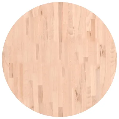 Produktbild von Tischplatte Ø80x4 cm Rund Massivholz Buche