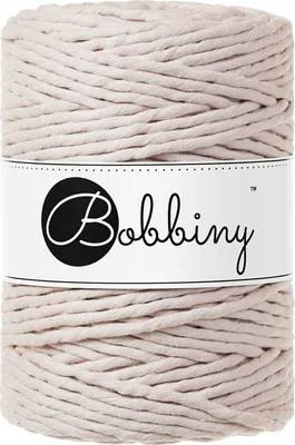 Produktbild von Bobbiny Macrame Cord 5 mm 100 m Nude Schnur