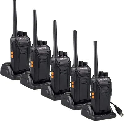 Image de Retevis RT27 Radio, Radio PMR, 16 canaux CTCSS/DCS VOX, Radio libre de droits pour la sécurité, l'école, le chantier, le supermarché