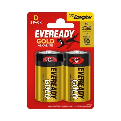 Imagen del producto de Baterías Eveready Gold de Energizer, tipo D - 2 unidades