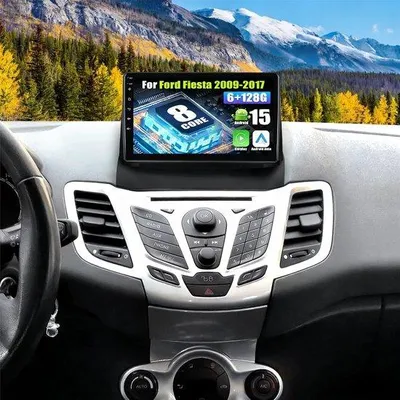 Obrázek produktu pro Autorádio s 8jádrovým procesorem, 9palcový displej - Android 15 - Carplay/Android Auto - GPS a Bluetooth