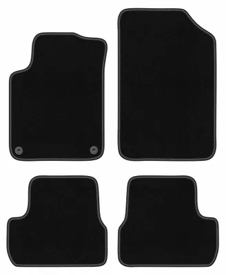 Immagine prodotto di Tappetini in moquette per Citroen DS3 2015- (cabrio) – set 4 pezzi, neri, su misura – Wielganizator BASIC