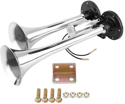 Productafbeelding van Dailygoods - Luchthoorn 150dB voor 12V/24V Voertuigen - Dubbele Hoorn