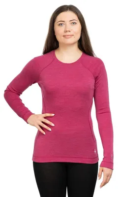 Immagine prodotto di Maglietta termica da donna Smartwool Classic Thermal Merino Base Layer Crew Women, rosa, taglia S