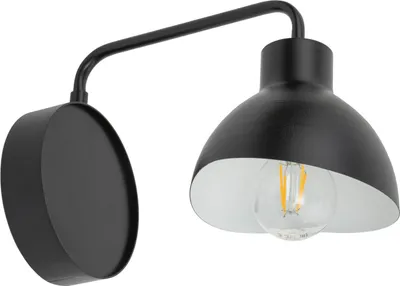 Zdjęcie produktu dla Kinkiet ścienny dekoracyjny nowoczesny czarny do salonu jadalni Holi 1xE27 15W Sigma Lighting