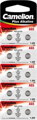 Produktbild von Alkaline Knopfzelle Camelion AG5/LR48/LR754/393, 4114