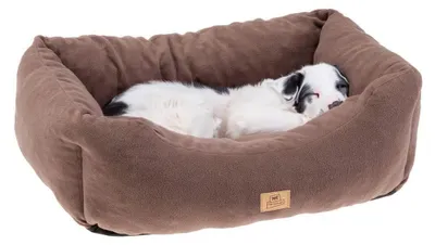 Productafbeelding van Ferplast hondenmand, hondenbank, kattenbed COCCOLO, microfleece, 60 cm, zachte microvezel