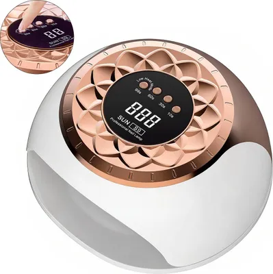 Produktbild von LED UV Nageltrockner faltbar, 268W, 57 LEDs, schnelles Trocknen, digitales Countdown-Timer-Display, schonend für Hand- & Fußnägel