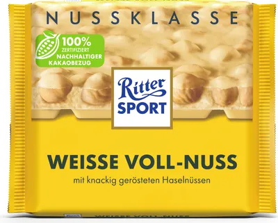 Immagine prodotto di Ritter Sport Nuss-Klasse Weisse Voll-Nuss 100g