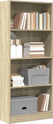 Immagine prodotto di Maison Exclusive - Libreria in rovere Sonoma 60x24x143 cm Materiale ligneo