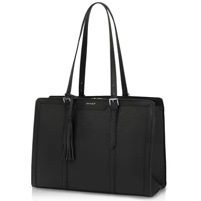 Produktbild von Aktentasche Damen Shopper Große Business Handtasche Gross Laptop Tasche, 15.6 Zoll Notebooktasche mit 3 Fächern für Büro Arbeit Schule