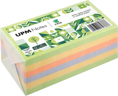 Immagine prodotto di UPM Notes Sticky note 5855-76PG-6 Spring 125x75mm 100 fogli assortiti 6 pezzi.
