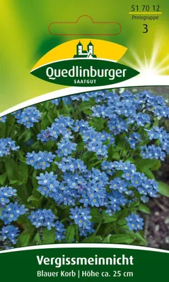 Zdjęcie produktu dla Quedlinburg Forget-me-not Blue Basket - Nasiona kwiatów