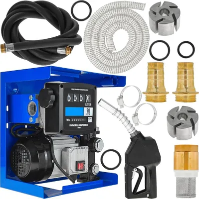 Image de GEKO | Pompe diesel, 900 W, CPN, 230 V, pompe avec pistolet automatique, pompe à carburant, pompe d'aspiration, pompe à mazout, auto-amorçante, pompe à huile électrique
