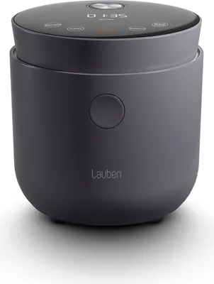 Produktbild von Lauben Low Sugar Rice Cooker 1500AT, Inhalt 1,5 Liter, 6 automatische Programme, verzögerter Start, Warmhalten, Antihaftbeschichtung, Schwarz
