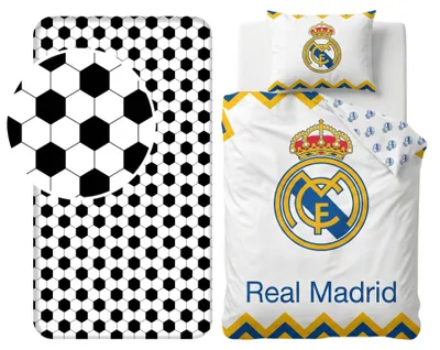 Produktbild von Schlafzimmer-Set von Real Madrid: Bettbezug und Bettlaken