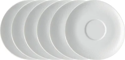 Produktbild von Rosenthal Junto weiss Cafe au Lait Untertasse 18 cm Set6