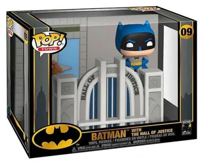 Image de Figurine Funko POP Town DC Super Heroes 9 Batman With The Hall Of Justice