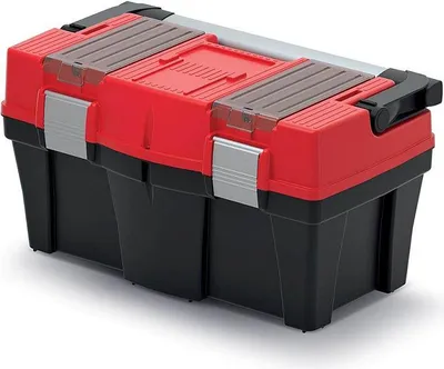 Image de Plastový kufr na nářadí APTOP PLUS 458x257x245 mm - barva: červená