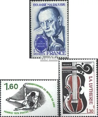 Produktbild von Briefmarken Frankreich 1979 Mi 2181,2182,2186 (kompl.Ausg.) postfrisch Malraux