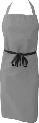 Produktbild von Dennys Unisex Küchenschürze (ohne Taschen) / Küchen Arbeitskleidung (2 Stück/Packung) BC4286 (Einheitsgröße) (Hellgrau)