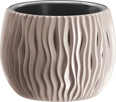 PROSPERPLAST BOWL SANDY DE PLÁSTICO CON DEPÓSITO EN COLOR ANTRACITA, 16,1 X 23,8 X 23,8 CMS