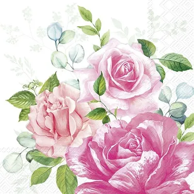 Produktbild von Serviette "Edelrose Beverly", 20 Stück