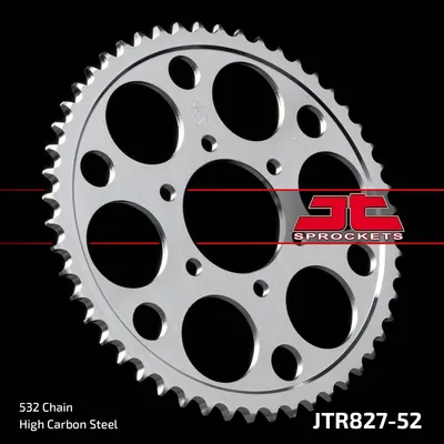 Produktbild von JTSPROCKETS Kettenrad JTR827.52 Hinten für SUZUKI MOTORCYCLES GSX Kohlenstoffstahl