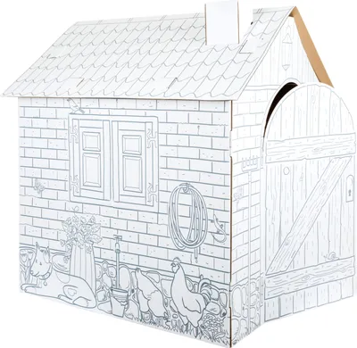 Image de Maison de jeu "Maisonnette" en carton de bricolage